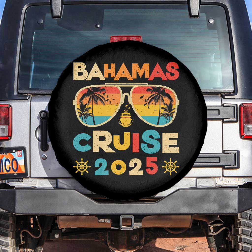 Bahamas Cruise Spare Tire Cover Cruisin Together Matching Family Cruise 2025 - Wonder Print Shop