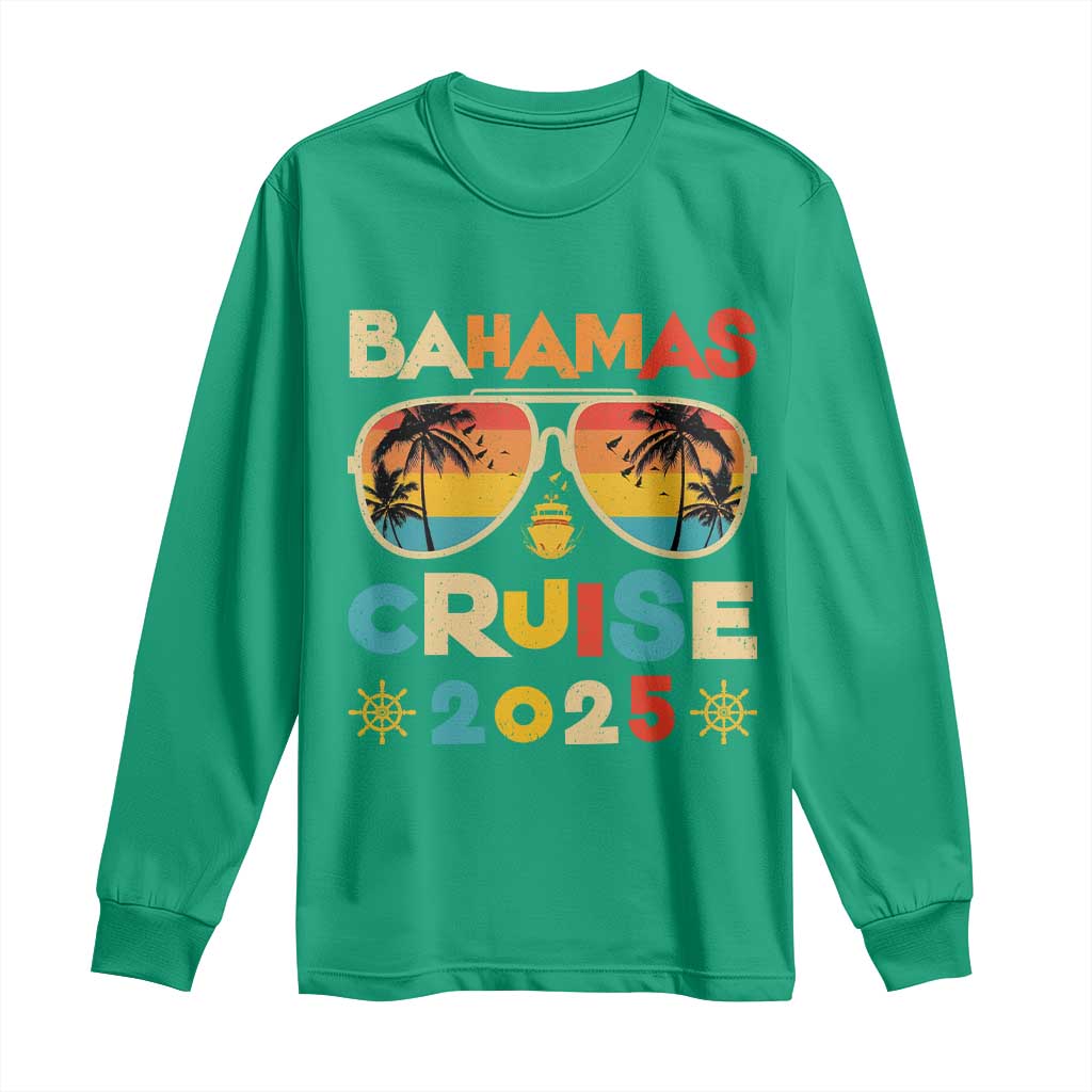 Bahamas Cruise Long Sleeve Shirt Cruisin Together Matching Family Cruise 2025 - Wonder Print Shop