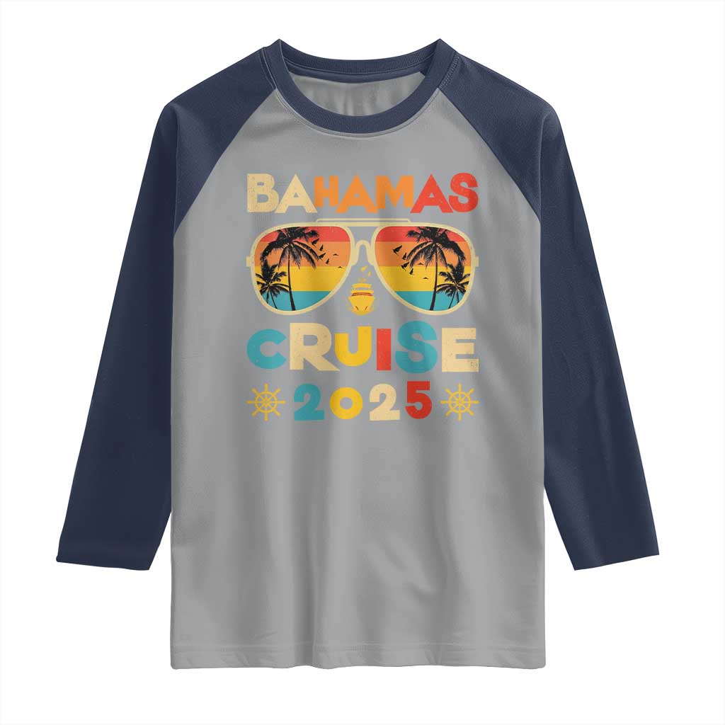 Bahamas Cruise Raglan Shirt Cruisin Together Matching Family Cruise 2025 - Wonder Print Shop