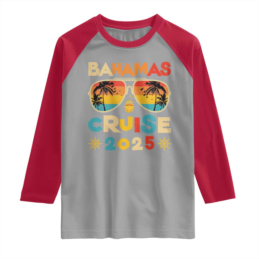 Bahamas Cruise Raglan Shirt Cruisin Together Matching Family Cruise 2025 - Wonder Print Shop