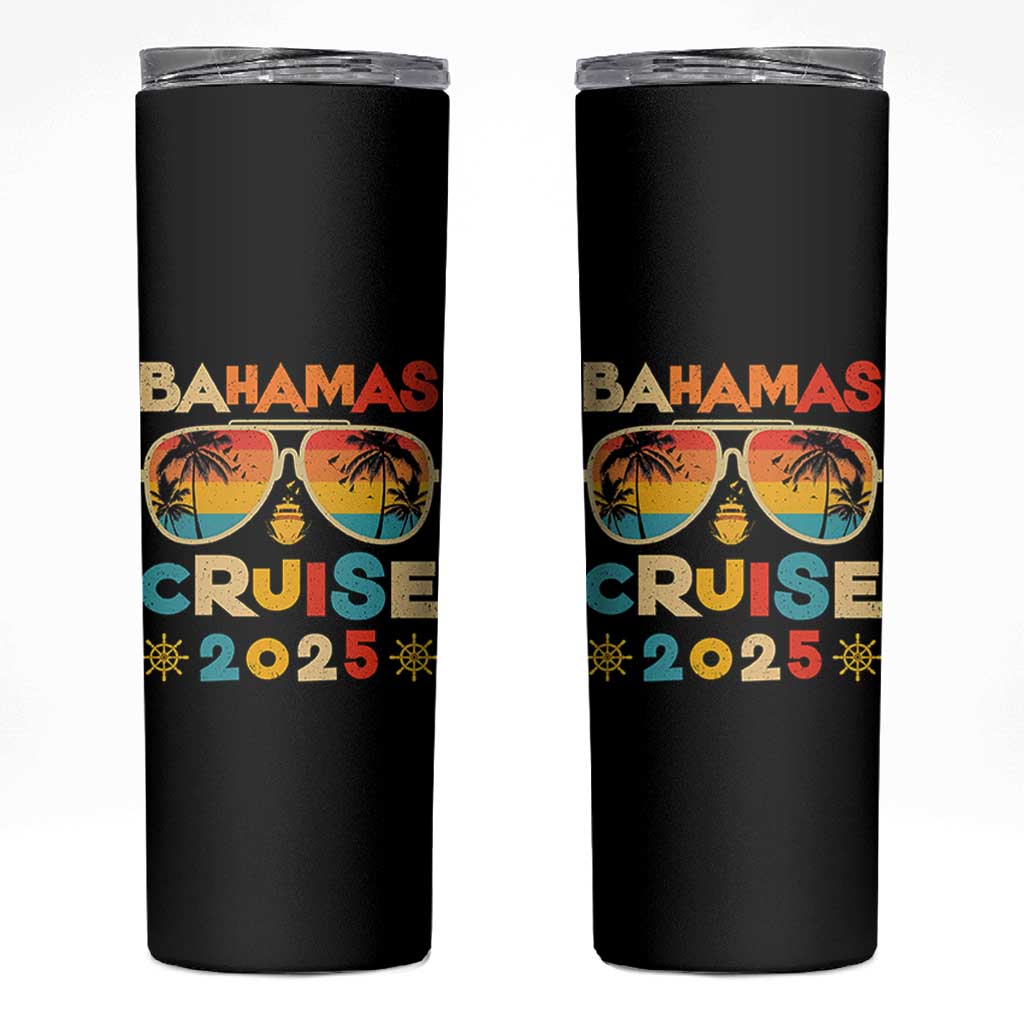 Bahamas Cruise Skinny Tumbler Cruisin Together Matching Family Cruise 2025 - Wonder Print Shop