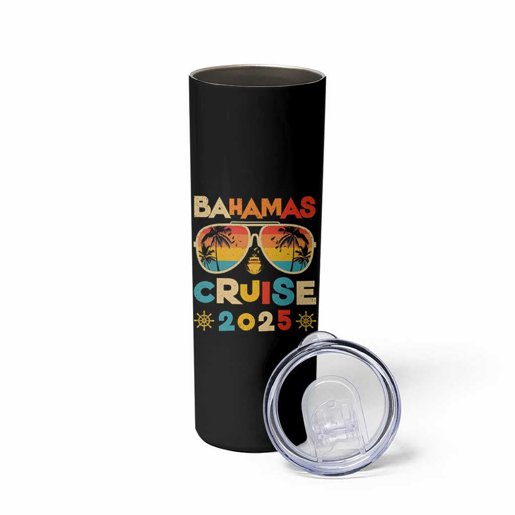 Bahamas Cruise Skinny Tumbler Cruisin Together Matching Family Cruise 2025 - Wonder Print Shop
