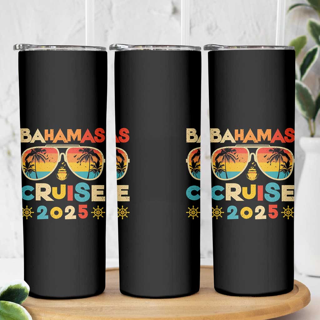 Bahamas Cruise Skinny Tumbler Cruisin Together Matching Family Cruise 2025 - Wonder Print Shop