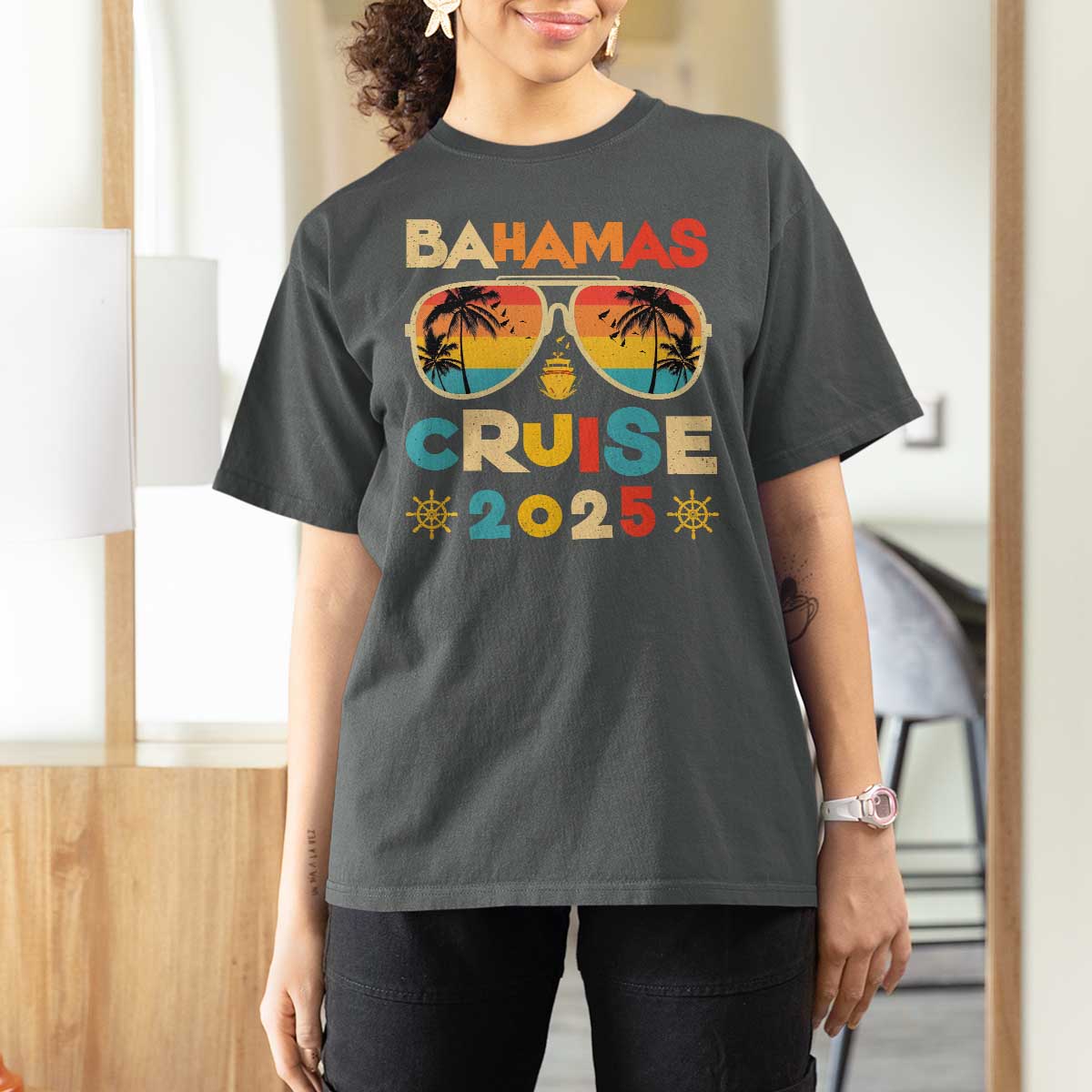 Bahamas Cruise T Shirt For Women Cruisin Together Matching Family Cruise 2025 - Wonder Print Shop
