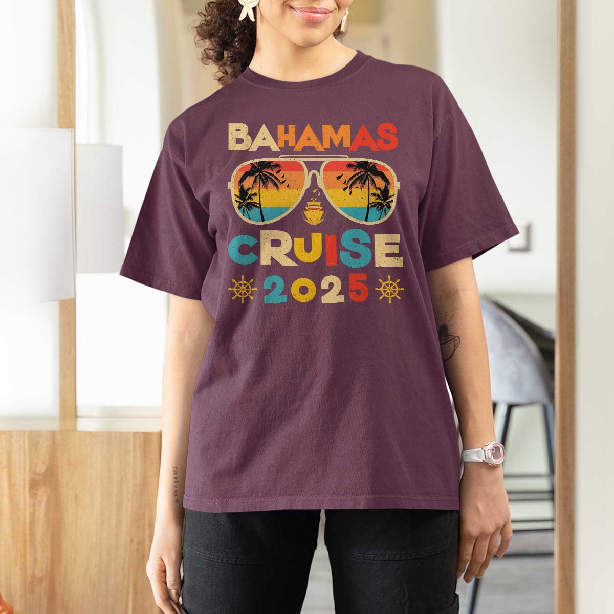 Bahamas Cruise T Shirt For Women Cruisin Together Matching Family Cruise 2025 - Wonder Print Shop
