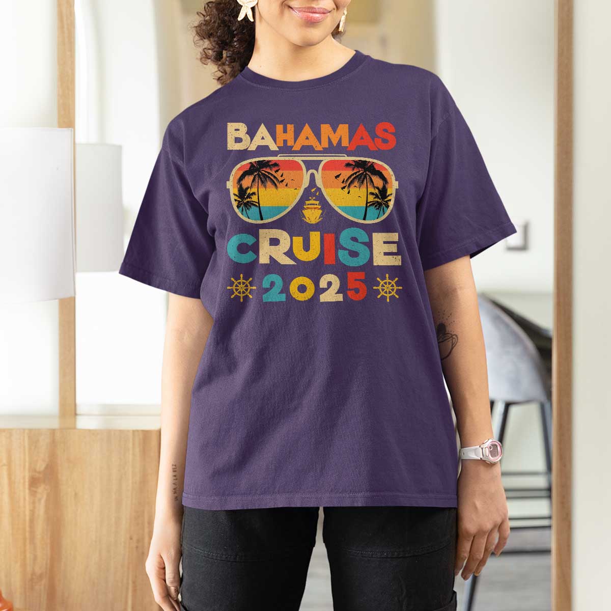 Bahamas Cruise T Shirt For Women Cruisin Together Matching Family Cruise 2025 - Wonder Print Shop