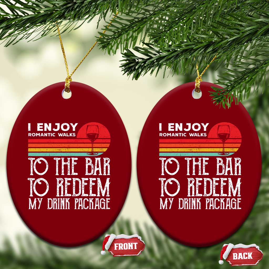 Funny Drinking Cruise Ceramic Ornament Funny Drink Package Summer Gift - Wonder Print Shop