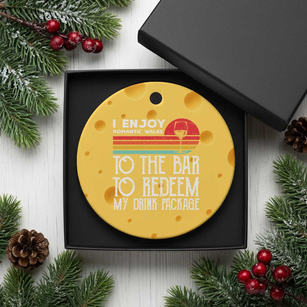 Funny Drinking Cruise Ceramic Ornament Funny Drink Package Summer Gift - Wonder Print Shop