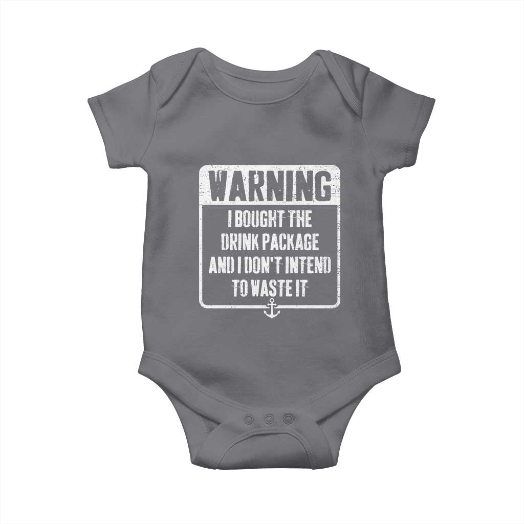 Funny Cruise Baby Onesie I Bought The Drink Package - Wonder Print Shop