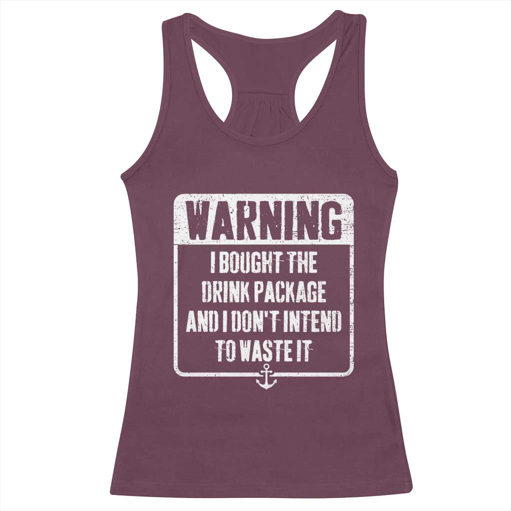Funny Cruise Racerback Tank Top I Bought The Drink Package - Wonder Print Shop