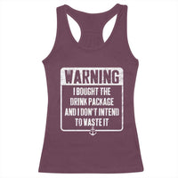 Funny Cruise Racerback Tank Top I Bought The Drink Package - Wonder Print Shop