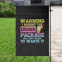 Funny Cruise Garden Flag Warning I Bought The Drink Package - Wonder Print Shop