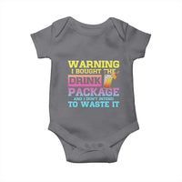 Funny Cruise Baby Onesie Warning I Bought The Drink Package - Wonder Print Shop