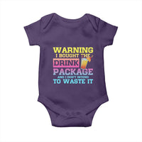 Funny Cruise Baby Onesie Warning I Bought The Drink Package - Wonder Print Shop
