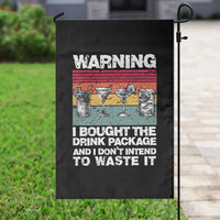 Funny Cruise Garden Flag Warning I Bought The Drink Package Retro Vintage - Wonder Print Shop