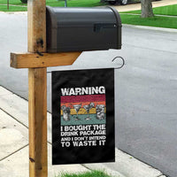 Funny Cruise Garden Flag Warning I Bought The Drink Package Retro Vintage - Wonder Print Shop