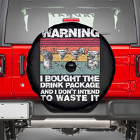 Funny Cruise Spare Tire Cover Warning I Bought The Drink Package Retro Vintage - Wonder Print Shop