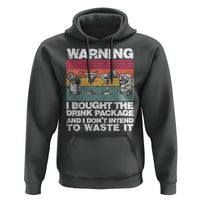 Funny Cruise Hoodie Warning I Bought The Drink Package Retro Vintage - Wonder Print Shop