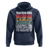 Funny Cruise Hoodie Warning I Bought The Drink Package Retro Vintage - Wonder Print Shop