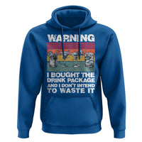 Funny Cruise Hoodie Warning I Bought The Drink Package Retro Vintage - Wonder Print Shop