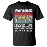 Funny Cruise T Shirt Warning I Bought The Drink Package Retro Vintage - Wonder Print Shop