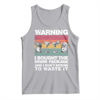 Funny Cruise Tank Top Warning I Bought The Drink Package Retro Vintage - Wonder Print Shop