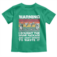 Funny Cruise Toddler T Shirt Warning I Bought The Drink Package Retro Vintage - Wonder Print Shop