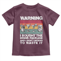 Funny Cruise Toddler T Shirt Warning I Bought The Drink Package Retro Vintage - Wonder Print Shop
