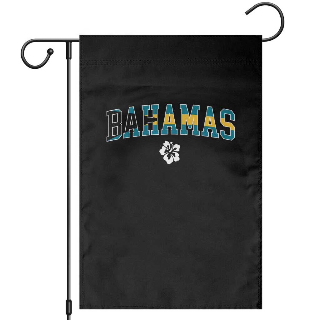 Bahamas Flag Garden Flag Caribbean Hibiscus Flower Beach Summer Vacation - Wonder Print Shop