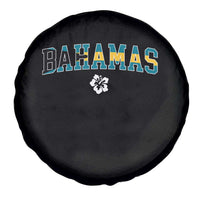 Bahamas Flag Spare Tire Cover Caribbean Hibiscus Flower Beach Summer Vacation - Wonder Print Shop