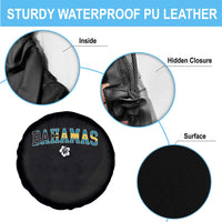 Bahamas Flag Spare Tire Cover Caribbean Hibiscus Flower Beach Summer Vacation - Wonder Print Shop