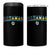 Bahamas Flag 4 in 1 Can Cooler Tumbler Caribbean Hibiscus Flower Beach Summer Vacation - Wonder Print Shop