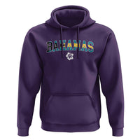 Bahamas Flag Hoodie Caribbean Hibiscus Flower Beach Summer Vacation - Wonder Print Shop