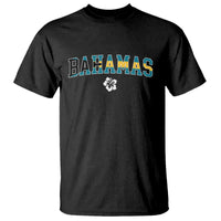 Bahamas Flag T Shirt Caribbean Hibiscus Flower Beach Summer Vacation - Wonder Print Shop