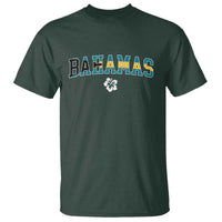 Bahamas Flag T Shirt Caribbean Hibiscus Flower Beach Summer Vacation - Wonder Print Shop