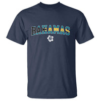 Bahamas Flag T Shirt Caribbean Hibiscus Flower Beach Summer Vacation - Wonder Print Shop