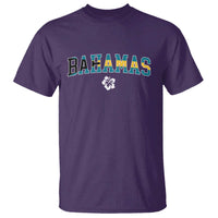 Bahamas Flag T Shirt Caribbean Hibiscus Flower Beach Summer Vacation - Wonder Print Shop