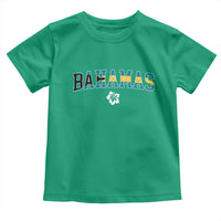 Bahamas Flag Toddler T Shirt Caribbean Hibiscus Flower Beach Summer Vacation - Wonder Print Shop