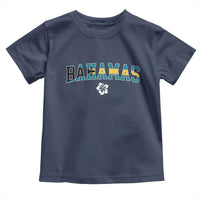 Bahamas Flag Toddler T Shirt Caribbean Hibiscus Flower Beach Summer Vacation - Wonder Print Shop