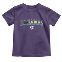 Bahamas Flag Toddler T Shirt Caribbean Hibiscus Flower Beach Summer Vacation - Wonder Print Shop