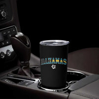 Bahamas Flag Tumbler Cup Caribbean Hibiscus Flower Beach Summer Vacation - Wonder Print Shop