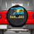 Bahamas Flag Spare Tire Cover Tropical Island Palm Trees Bahamian Gifts - Wonder Print Shop