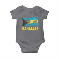 Bahamas Flag Baby Onesie Tropical Island Palm Trees Bahamian Gifts - Wonder Print Shop
