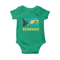 Bahamas Flag Baby Onesie Tropical Island Palm Trees Bahamian Gifts - Wonder Print Shop