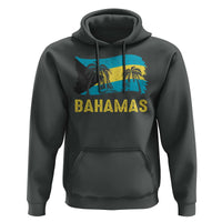 Bahamas Flag Hoodie Tropical Island Palm Trees Bahamian Gifts - Wonder Print Shop