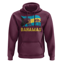Bahamas Flag Hoodie Tropical Island Palm Trees Bahamian Gifts - Wonder Print Shop
