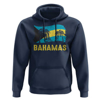 Bahamas Flag Hoodie Tropical Island Palm Trees Bahamian Gifts - Wonder Print Shop
