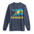 Bahamas Flag Long Sleeve Shirt Tropical Island Palm Trees Bahamian Gifts - Wonder Print Shop