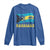Bahamas Flag Long Sleeve Shirt Tropical Island Palm Trees Bahamian Gifts - Wonder Print Shop