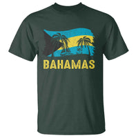 Bahamas Flag T Shirt Tropical Island Palm Trees Bahamian Gifts - Wonder Print Shop